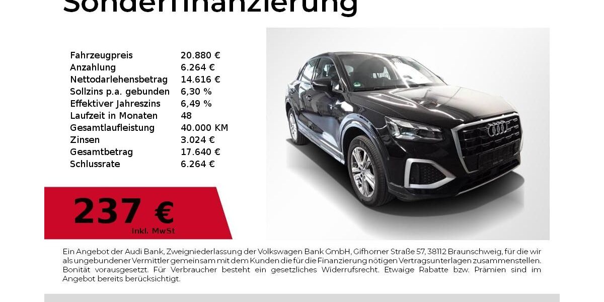 Audi Q2 80.950 km 20.880 &euro; Nürnberg 90411