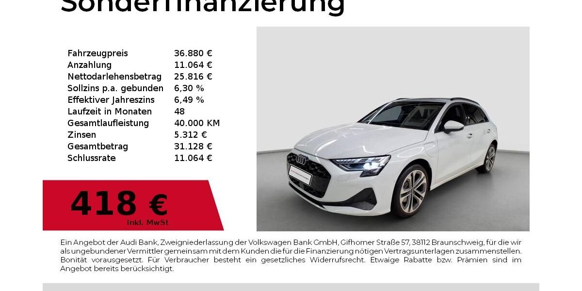 Audi A3 6.239 km 36.880 &euro; Nürnberg 90411