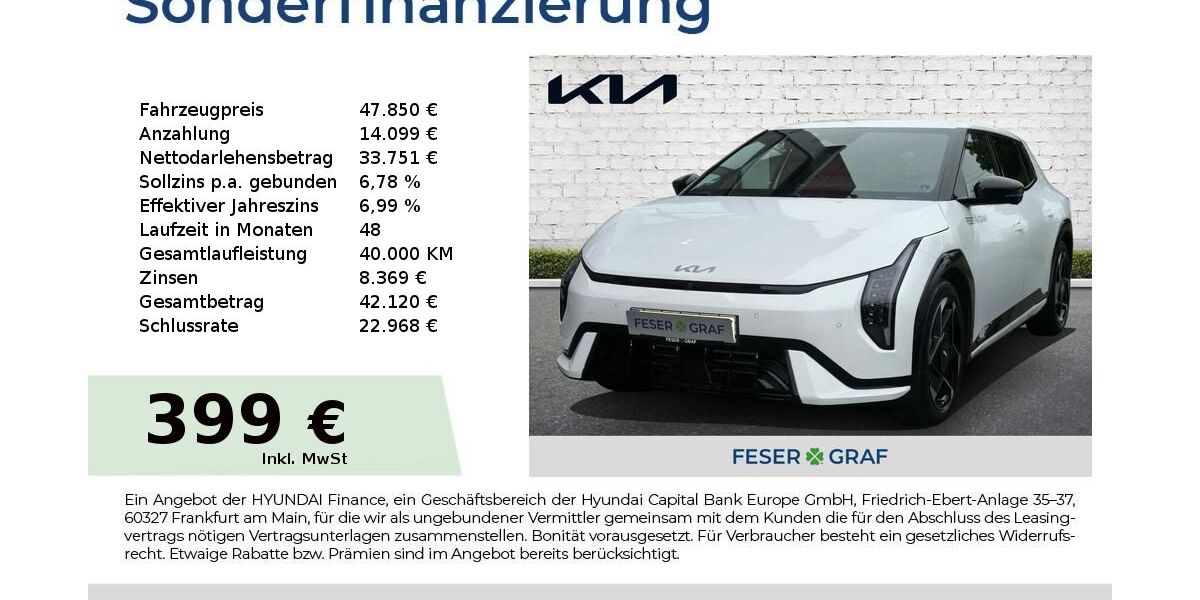 Kia EV4 2.261 km 47.850 &euro; Nürnberg 90425