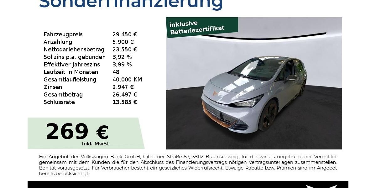 Cupra Born 24.700 km 29.450 &euro; Schwabach 91126