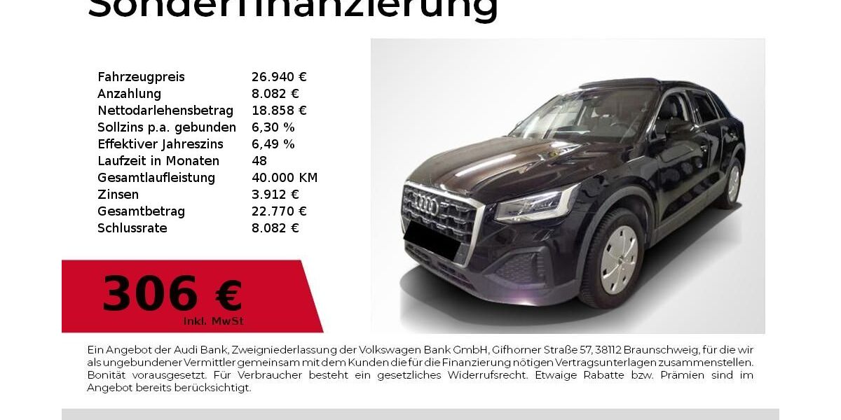 Audi Q2 35.500 km 26.940 &euro; Nürnberg 90411