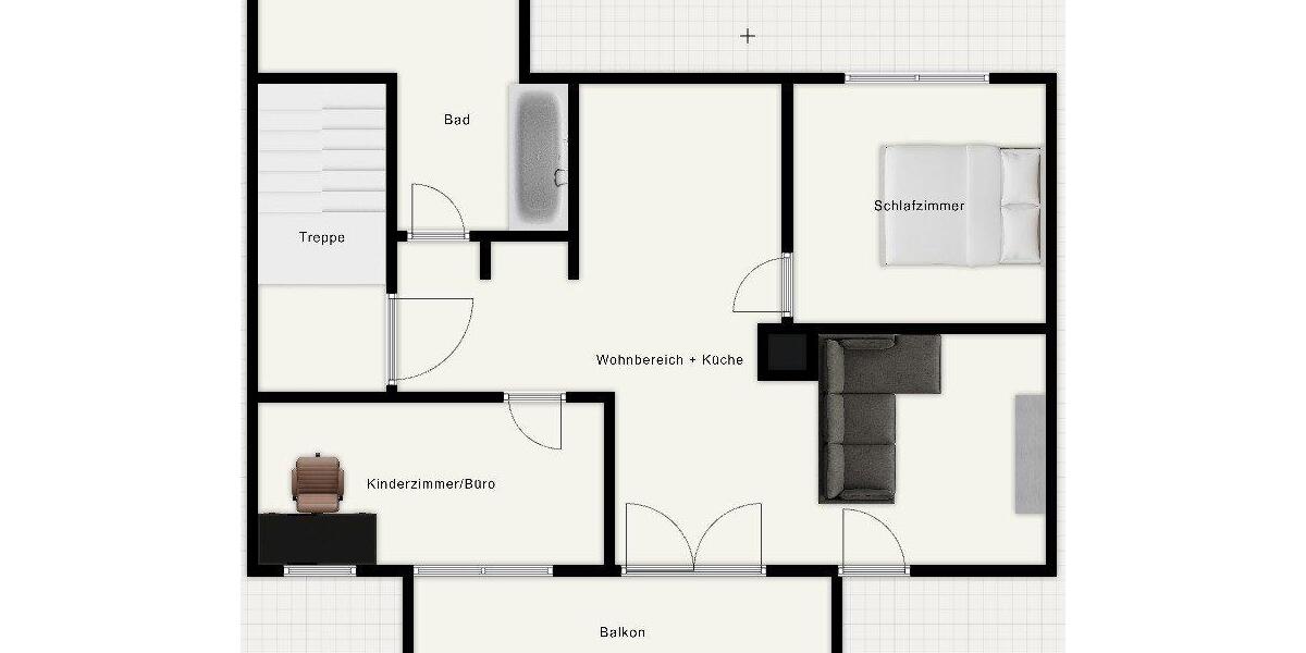 Etagenwohnung Röthenbach an der Pegnitz - 3 Zimmer, 72 m&sup2;, 1.100&euro; | Angebot:26058485