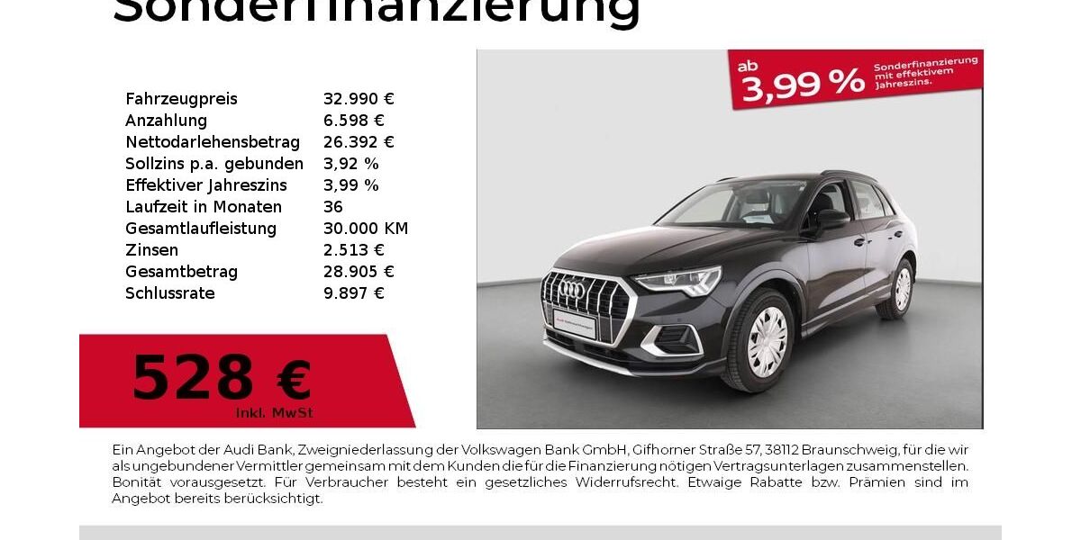 Audi Q3 17.675 km 32.990 &euro; Nürnberg 90441