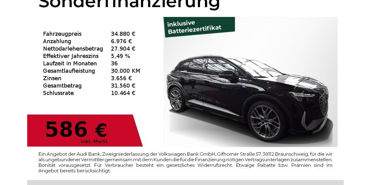 Audi Q4 56.700 km 34.880 &euro; Nürnberg 90441