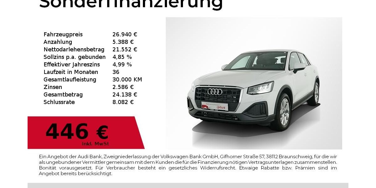 Audi Q2 9.359 km 26.940 &euro; Nürnberg 90441