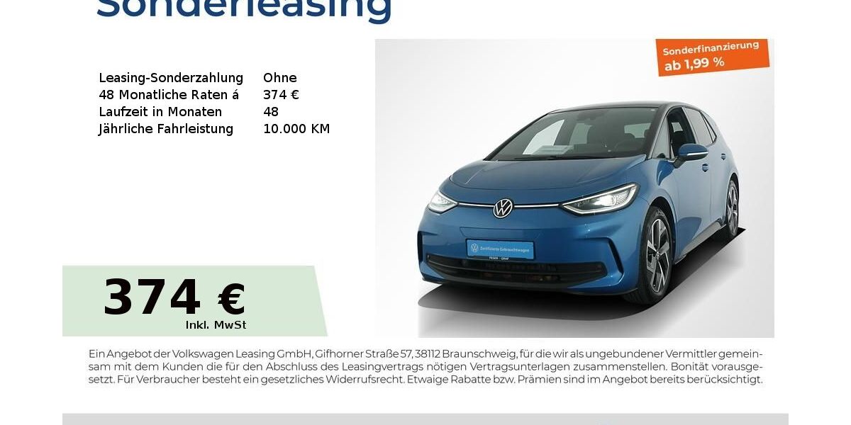 VW ID.3 27.002 km 30.807 &euro; Nürnberg 90411
