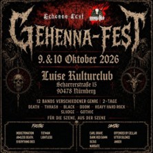 Gehenna Fest 09.10.2026 Luise Cultfactory