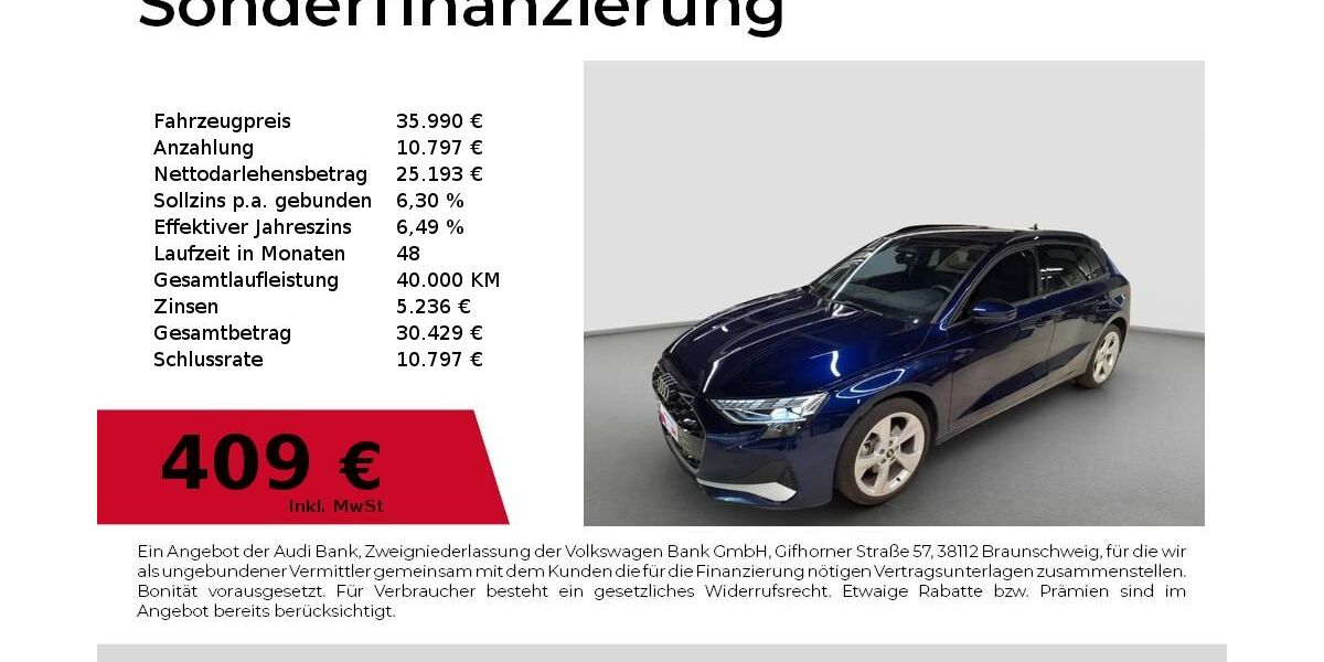 Audi A3 8.129 km 35.990 &euro; Lauf an der Pegnitz 91207
