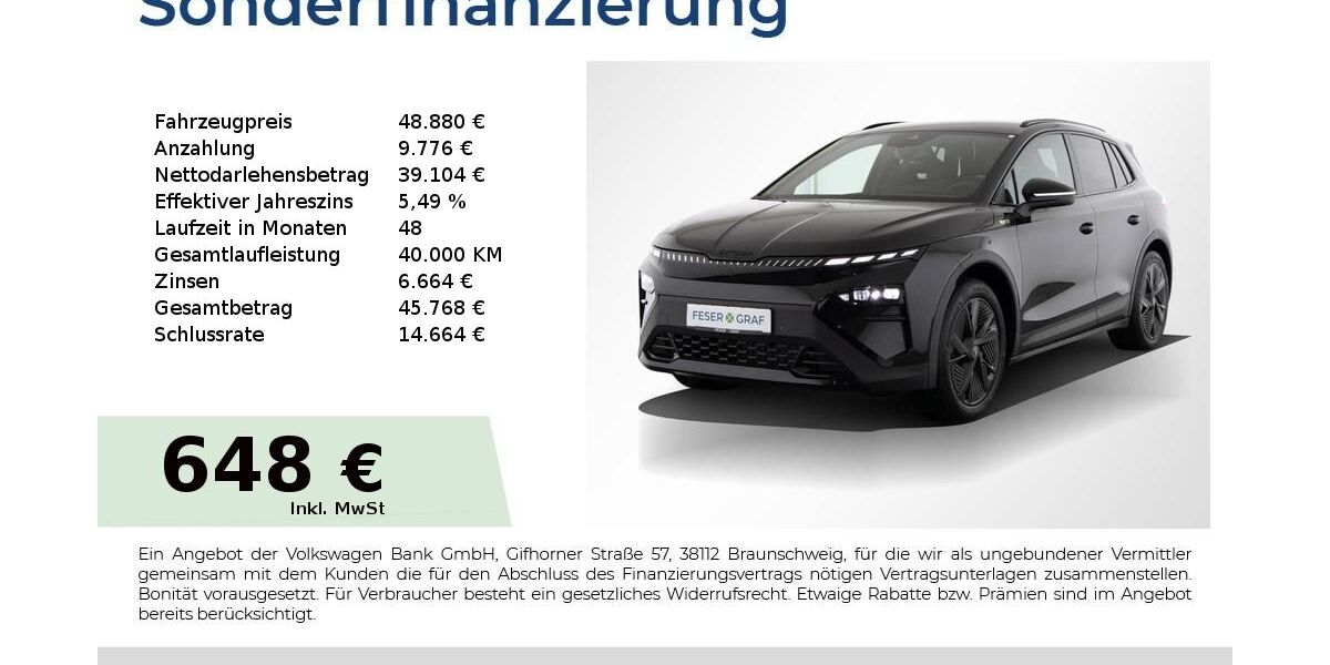 Skoda Elroq 19.550 km 48.480 &euro; Nürnberg 90441