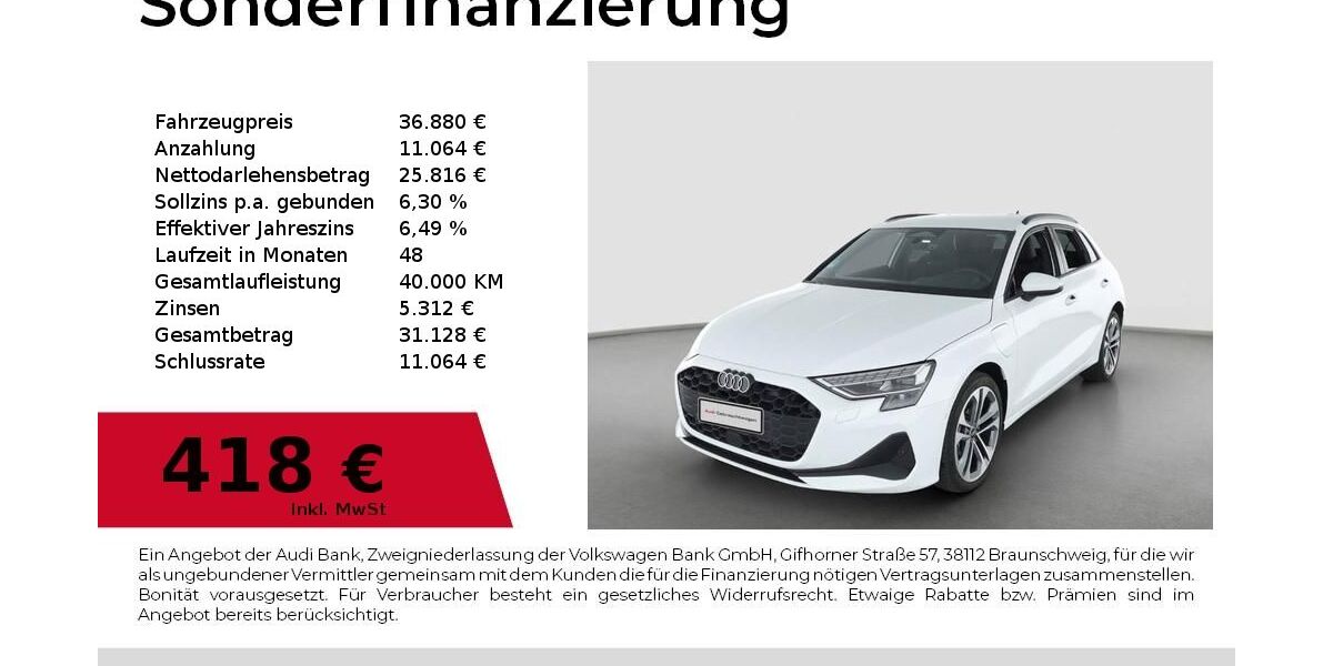 Audi A3 7.077 km 36.880 &euro; Nürnberg 90411