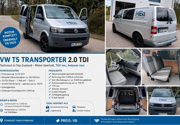 VW T5 Transporter 255.000 km 8.800 &euro; Pyrbaum 90602