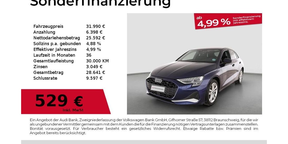 Audi A3 26.941 km 31.990 &euro; Nürnberg 90441