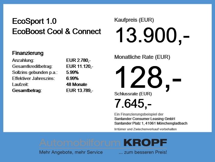 Ford EcoSport 31.800 km 13.440 &euro; Nürnberg 90411