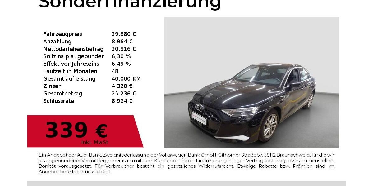 Audi A3 25.862 km 29.880 &euro; Nürnberg 90411
