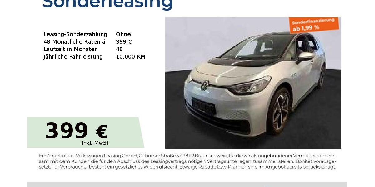 VW ID.3 10.006 km 27.806 &euro; Nürnberg 90411