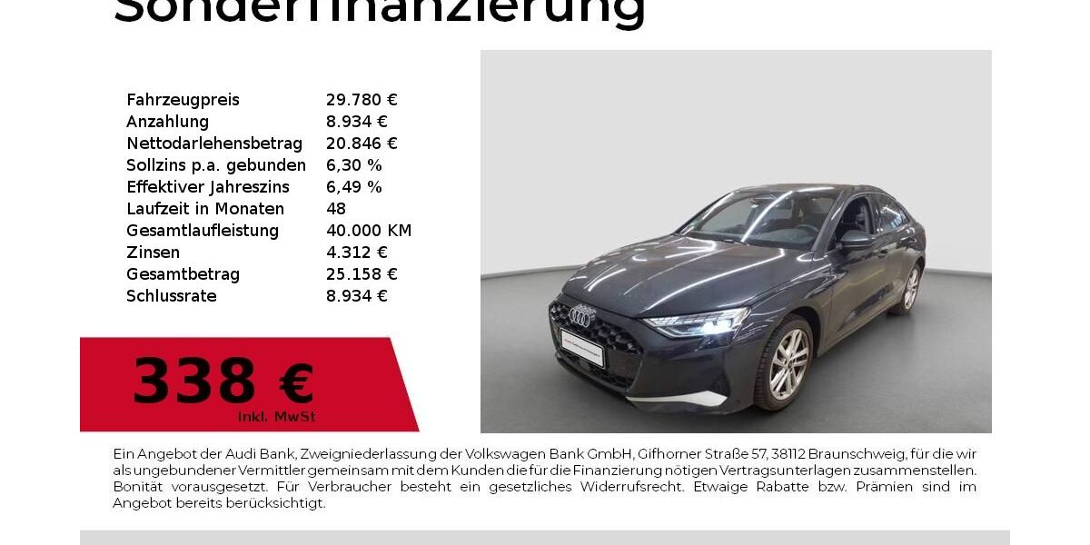 Audi A3 18.997 km 29.780 &euro; Nürnberg 90411