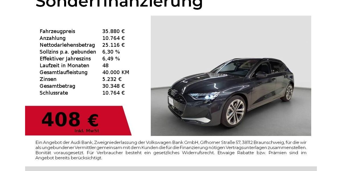 Audi A3 4.703 km 35.880 &euro; Nürnberg 90411