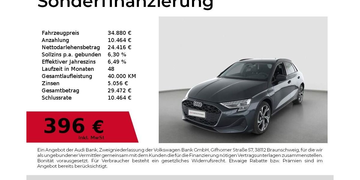 Audi A3 5.732 km 34.880 &euro; Nürnberg 90411